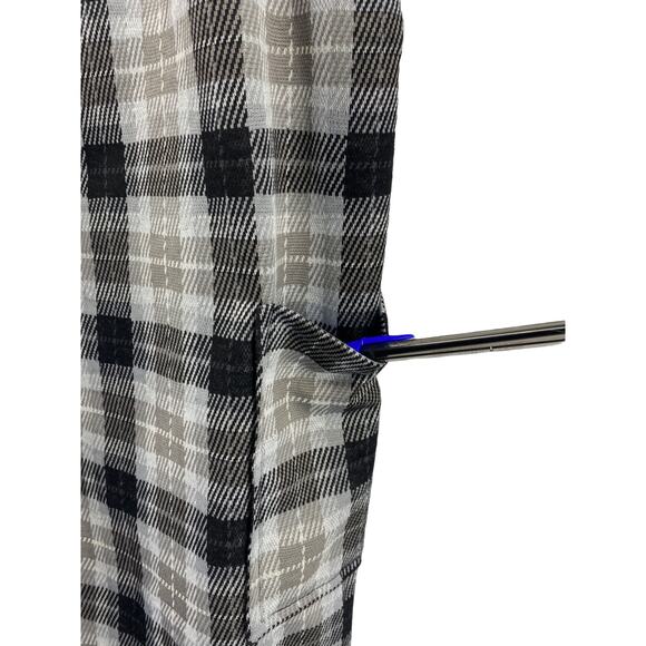 No Boundaries Brown Plaid Clueless Jumper Overall Dress Juniors Size Large 11-13 - Picture 5 of 7